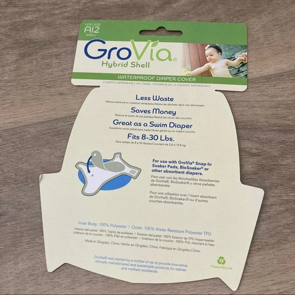 GROVIA CLOTH DIAPERS - AI2 - EUC